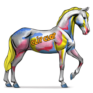 divine horse pop art